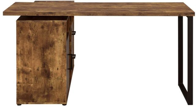 Coaster® Hertford Grey Driftwood L-Shape Office Desk with Storage-3