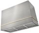 AGA Loge 48" Stainless Steel Wall Mounted Range Hood with Polished Brass Trim-0