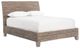 Four Hands Banana Leaf Gray Wash Panel Bed-0