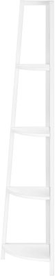 Monarch Specialties Inc. White Corner Bookcase-1