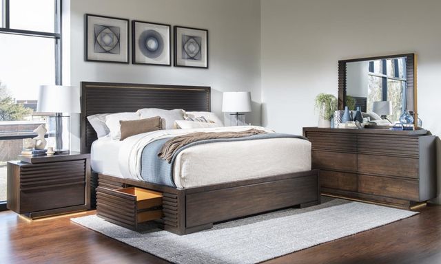 Legacy Classic Architect Onyx King Panel Bed with 1-Side Storage-1