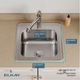 Elkay Celebrity® Brushed Satin 20" 1-Hole Single Bowl Drop-in Laundry Sink-4