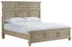 Elements International Whit-Ash Light Gray Queen Panel Bed-0