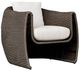 Uttermost® Tropic Mocha/Oyster White Fabric Wicker Outdoor Lounge Chair-0