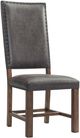 Elements International Gramercy 6-Piece Chocolate/Weathered Brown Straight Leg Dining Set-4