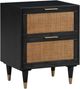 TOV Furniture Sierra Black 22" 2-Drawer Nightstand-0