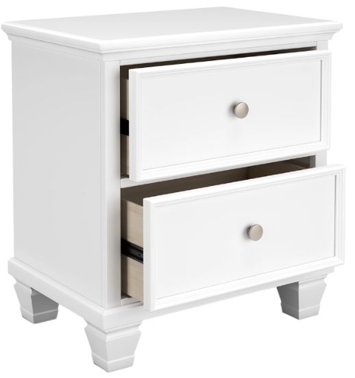 Signature Design by Ashley® Fortman White Nightstand-1