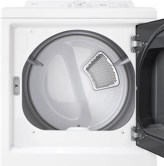 LG 7.3 Cu. Ft. Alpine White Front Load Gas Dryer -7