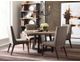 American Drew® AD Modern Synergy Concentric Gold Round Dining Table with Black Base-2