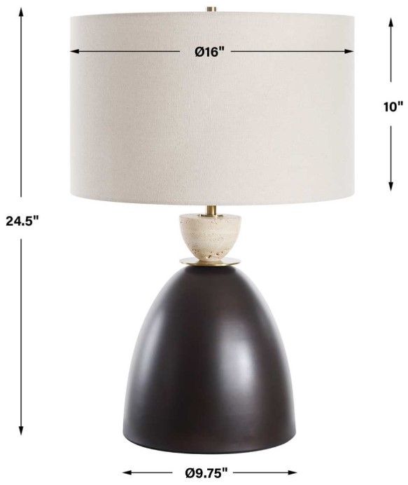 Uttermost® Procida Dark Bronze Table Lamp-2