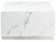 Mazin Furniture Astraia Faux Marble Small Cube Coffee Table with Brushed Nickel Base-1