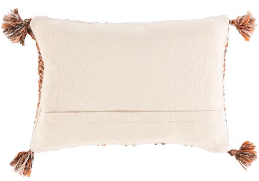 Surya Dacia Burnt Orange 13"x20" Toss Pillow with Down Insert-1