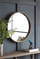 A & B Home Thayne Brown Wall Mirror-1