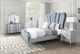 Furniture of America® Melodi Parc 4-Piece Silver Queen Bedroom Set-2