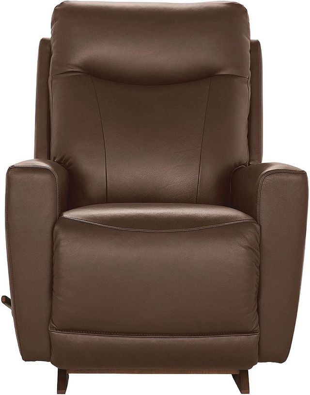 La-Z-Boy® Kodie Cognac Leather Manual Rocking Recliner-2
