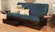 Kodiak Furniture Phoenix Suede Navy/Espresso Full Storage Futon with Mattress-1