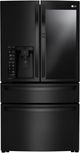 LG 22.5 Cu.Ft. Matte Black Stainless Steel Counter Depth French Door Refrigerator-0