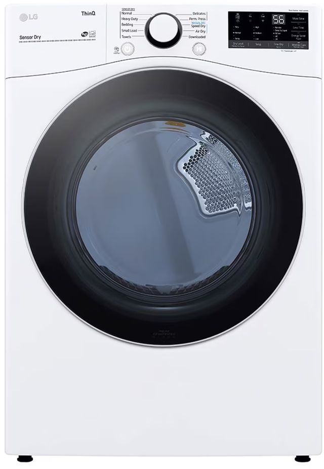 LG 7.4 Cu. Ft. White Front Load Gas Dryer-0