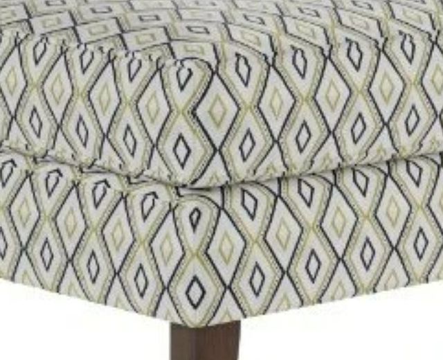 Fusion Furniture Maxwell Gray Dijon Doozie Dijon Black/Gold/White Cocktail Ottoman-1