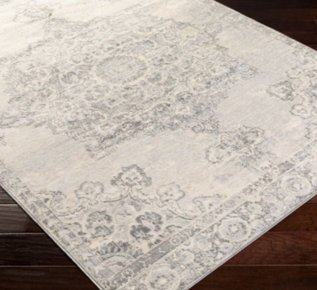Surya Monaco Ivory/Silver Gray 4'x6' Area Rug-2