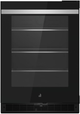 JennAir® NOIR™ 24" 5.2 Cu. Ft. Black Under Counter Glass Door Refrigerator-0