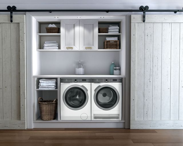 Electrolux 4.0 Cu. Ft. White Front Load Ventless Compact Stackable Electric Dryer-8
