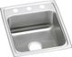 Elkay Lustertone® Classic Lustrous Satin 17" x 20" x 5" 1-Hole Single Bowl Drop-In ADA Sink-0