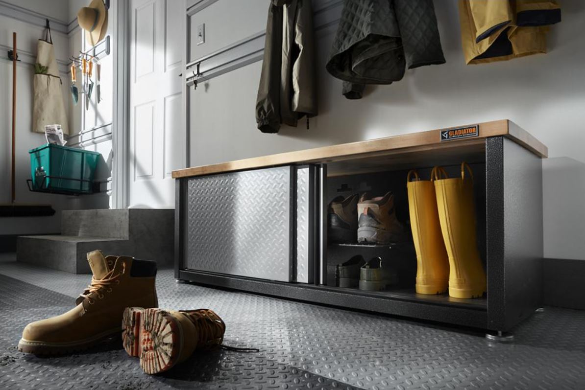 Garage Bench Seat Gladiator Storage Shoe Bench Gladiator