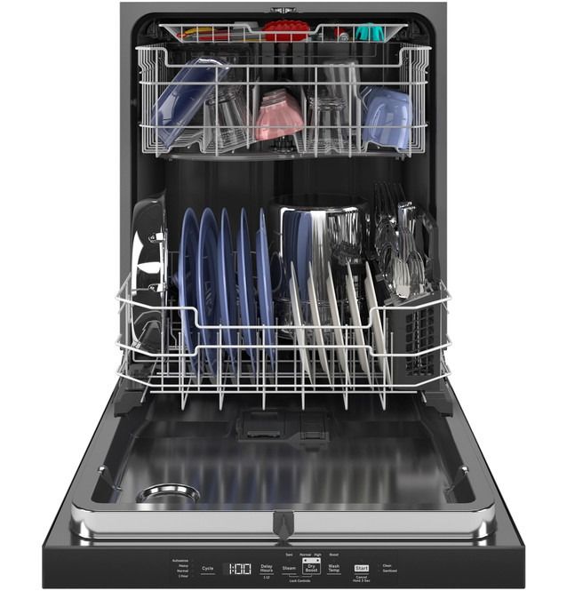GE® Dry Boost™ 24" Fingerprint Resistant Stainless Top Control Built In Dishwasher-2