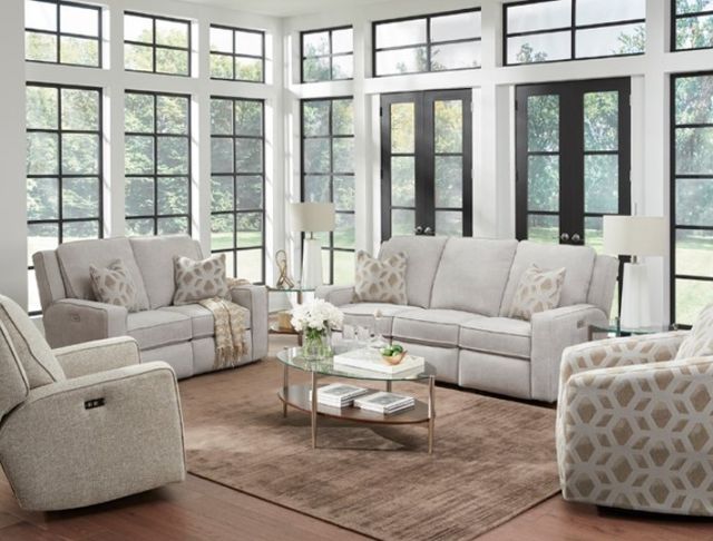 Southern Motion™ Customizable City Limits Double Manual Reclining Sofa-1
