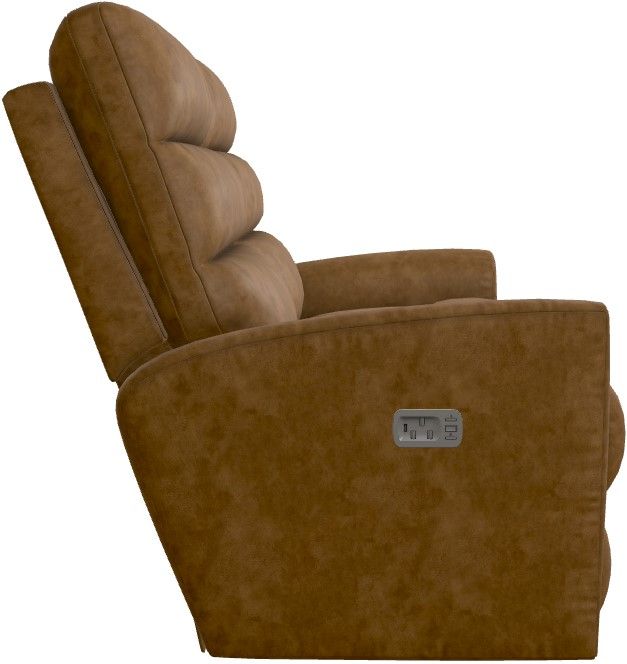 La-Z-Boy® Liam Chestnut Power Wall Reclining Loveseat with Headrest-2