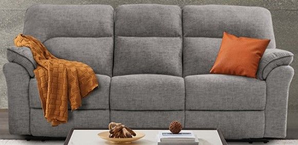 Furniture of America® Josias  2-Piece Light Gray Living Room Seating Set-1