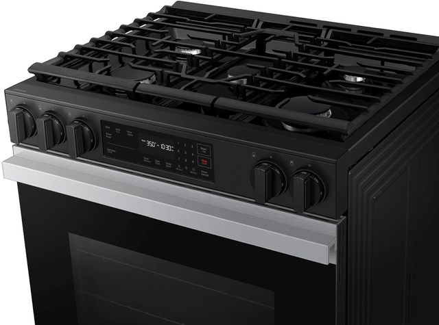 Samsung Bespoke 30" Stainless Steel Slide In Gas Range-5