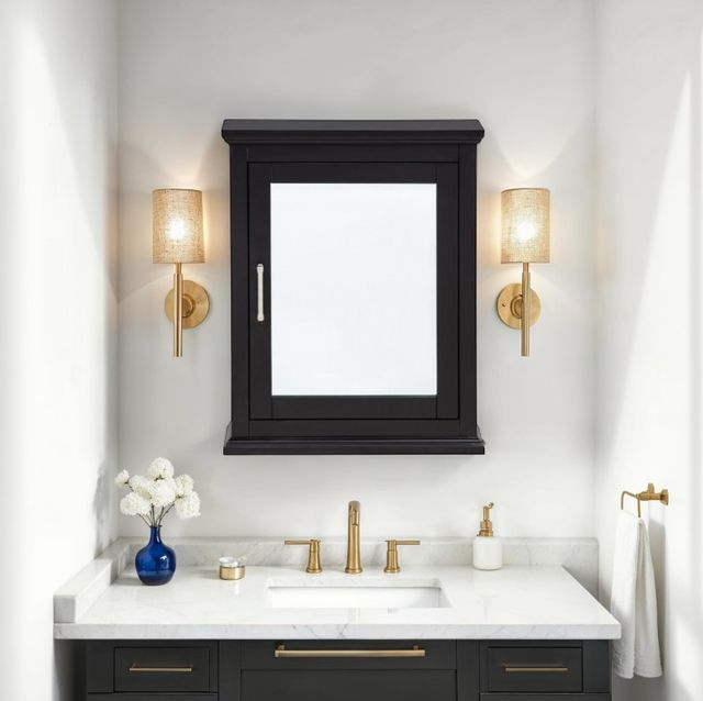 Linon Scarsdale Black Medicine Cabinet-1