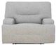 Signature Design by Ashley® Acklen Place Pewter Wide Seat Power Recliner-2
