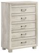 Elements International Fort Worth 3-Piece White King Bedroom Set-2