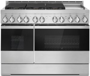 JennAir Noir 48" Stainless Steel Pro Style Natural Gas Range