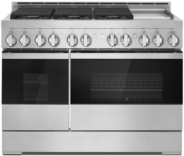 JennAir® Noir™ 48" Stainless Steel Pro Style Natural Gas Range