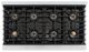 ZLINE Autograph Edition Paramount 48" 6.7 Cu. Ft. Stainless Steel Gas Range with 8 Burner DuoPro™ Cooktop and Dual Ovens with Polished Gold Helix Handles and Accents-4