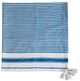 A & B Home Brighton Blue/White Striped Throw Blanket-1