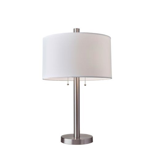 Adesso® Boulevard Brushed Steel Table Lamp-0