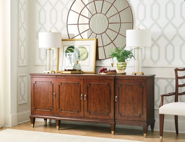 American Drew® Addison Andover Breakfront Cherry/Walnut Buffet-1