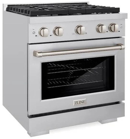 ZLINE 30" Stainless Steel Pro Style Gas Range-3
