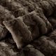 Olliix by Madison Park Zuri Chocolate King Faux Fur Comforter Set-2