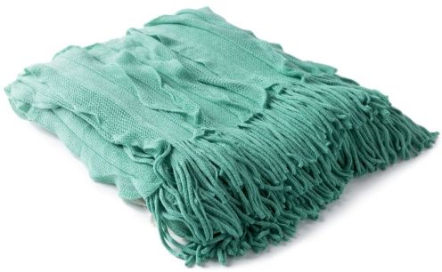 Surya Toya Mint 50"x60" Throw Blanket-1