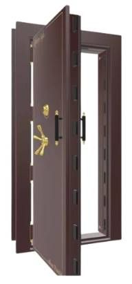 Liberty Safe Burgundy Marble Out-Swing Left Hinge Electronic Vault Door-2