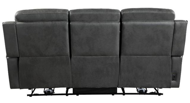 Homelegance® Kellen Smoky Gray Double Power Reclining Sofa-3