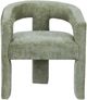 Crestview Collection Florence Green Upholstered Dining Arm Chair-2