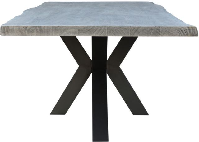 Moe's Home Collection Edge Gray Small Dining Table with Iron Base-2