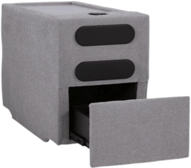 Signature Design by Ashley® Modmax 3-Piece Granite Small Spaced Sectional with Audio Console-3